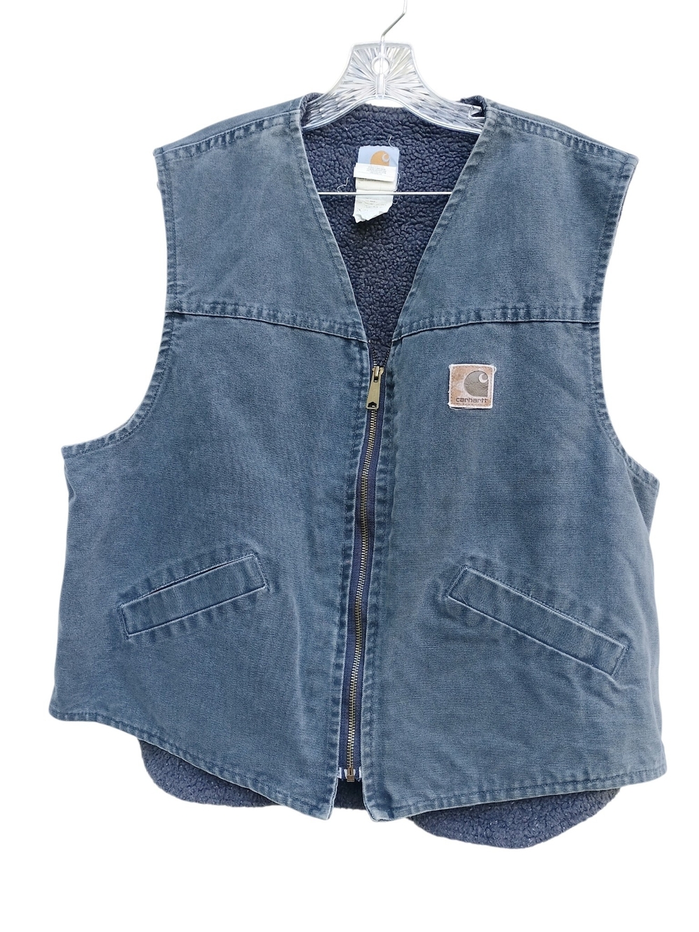 Vintage Carhartt V13 PTL Petrol Sherpa Lined Vest XL USA Made Workwear